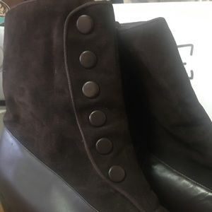 Bellini Brown Leather & Suede ankle boots